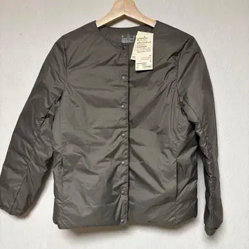 MUJI 택 포함 미사용 포켓터블 노카라 다운 자켓