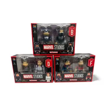 베어브릭 1번 복권 베어 박스상 B D F상 3종 세트