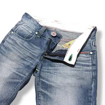 여성용 EDWIN 에드윈 423XVL 스트레이트 스트레치