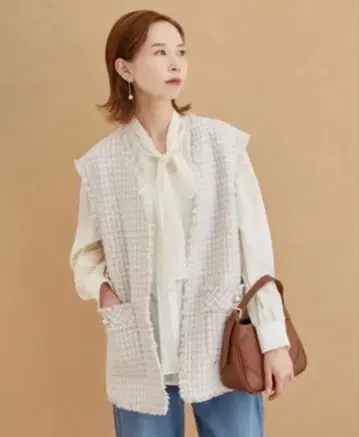 로페피크닉 트위드 베스트