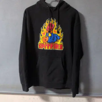 SPITFIRE 그래픽 후드티 블랙