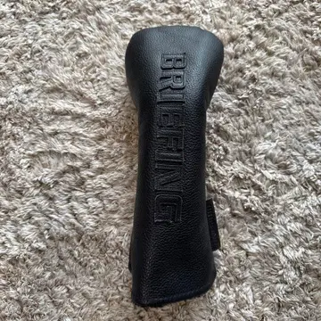 BRIEFING 블랙 가죽 골프헤드커버