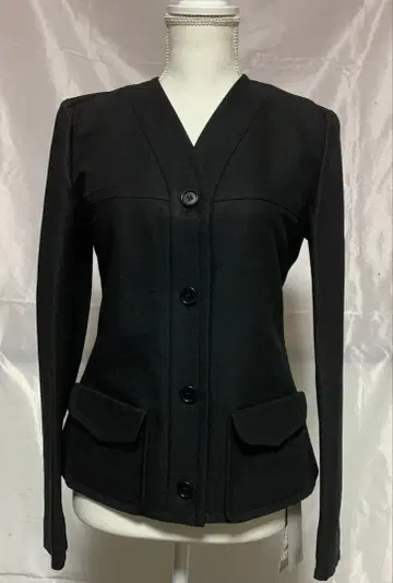 NewYorkindustries 블랙 노카라 자켓 사이즈 44C13