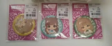 KOGYARU 캔뱃지 3개 세트 류아, 라라, 유노 코갸루