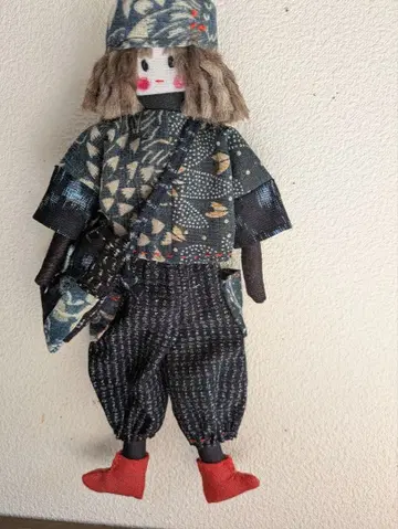 빈티지 원단 인형 메기