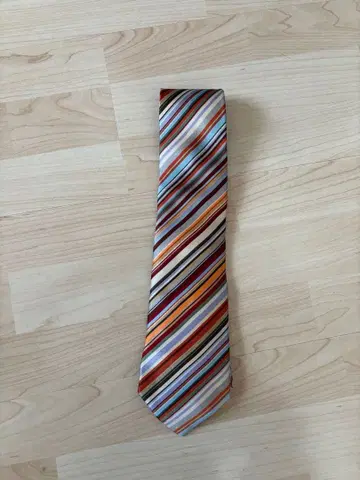 폴 스미스 멀티 컬러 스트라이프 넥타이
