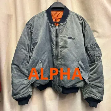 80s ALPHA INDUSTRIES MA-1 플라이트 자켓 알파