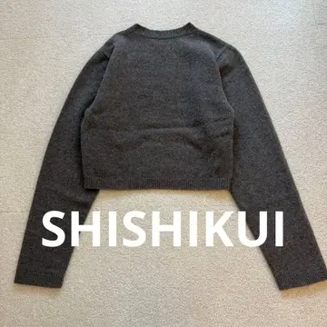 THE SHISHIKUI 시시쿠이 울 캐시미어 크루넥 니트 모카