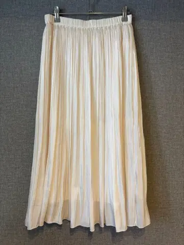[ 새상품급 ] FONCE 플리츠 롱 스커트 아이보리 사이즈 38