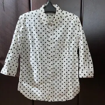 A DAY IN THE LIFE 유나이티드 애로우즈 도트 무늬 셔츠 L