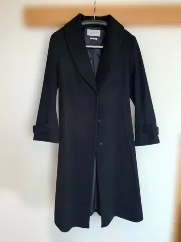 PROPORTION 블랙 롱 코트