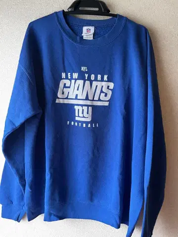 NEW YORK GIANTS 맨투맨 파랑 아메카지 구제 의류