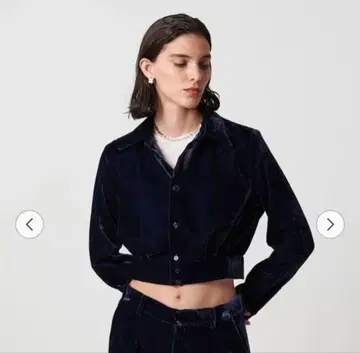 H BEAUTY&YOUTH 벨벳 셔츠