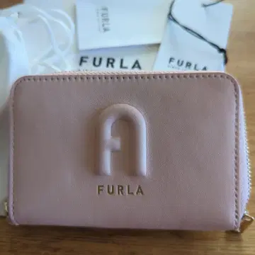 새상품 FURLA 훌라 코인 케이스 옅은 핑크