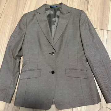 브라운 테일러드 자켓 2버튼