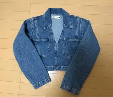 ZARA 데님 크롭 자켓