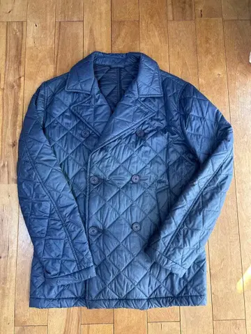 라코스테 충전솜 퀼팅 P코트 M 네이비