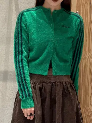 adidas 그린 가디건 3 라인