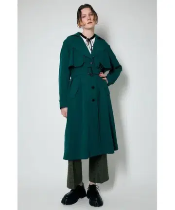 MOUSSY 드레이프 트렌치코트