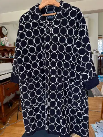 미나 페르호넨 탬버린 패턴 롱 코트