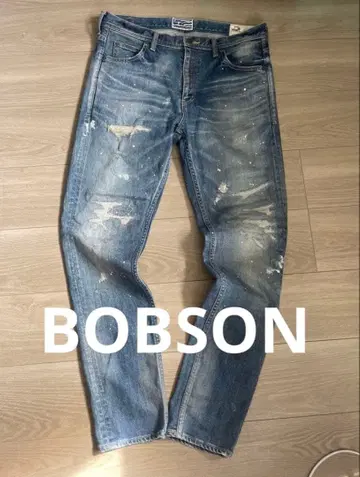 밥슨 래틀랩 콜라보 데미지 진 데님