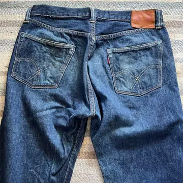 FULL COUNT & CO. 스트레이트 데님 다크 블루