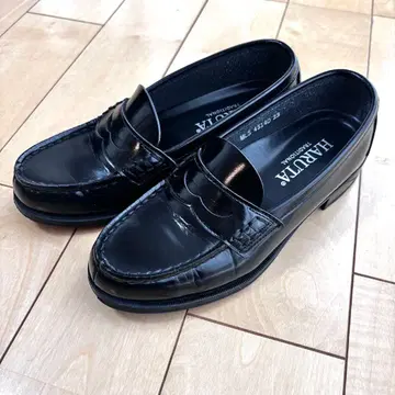 HARUTA 블랙 로퍼 23.5cm