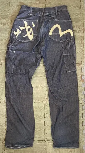 EVISU 에비수 청바지 갈매기  데님 히코리 팬츠