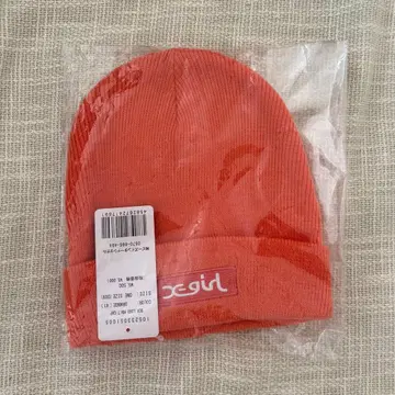 xgirl 오렌지 니트 모자