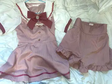 LIZLISA 리즈리사 [ 세일러 카라 셋업 ] 핑크