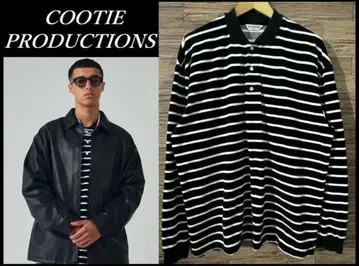 21AW 쿠티 벨로아 보더 피케 셔츠 릴랙스핏 M