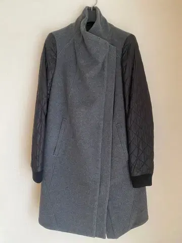 TESS GIBERSON 그레이 롱 코트 사이즈 4