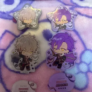 앙스타 오토카리 아도니스 오오가미 코가 아크릴 스탠드 캔 배지 세트