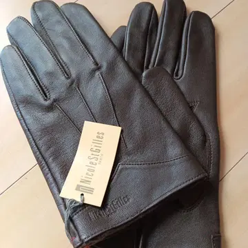 니콜 상디 양가죽 장갑 다크 브라운 24cm