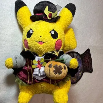 새상품 택 포함 포켓몬 센터 한정판 할로윈 코스튬 피카츄 봉제 인형