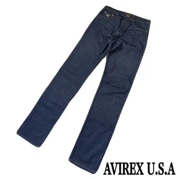 아비렉스 USA제 청바지 스트레이트 데님 인디고 W29