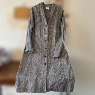 niko and - 하운드투스 체크 패턴 롱 코트