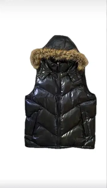 00s y2k 퍼 다운 베스트 자켓 헤이세이 시크 스타일 광택 그런지