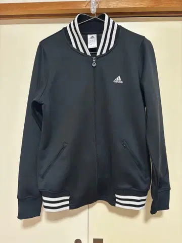 adidas 블랙 집업 저지
