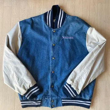 AUBURN SPORTSWEAR 데님 바시티 자켓 USPS 로고