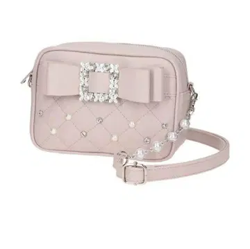 노에미 아가씨 비쥬 리본 숄더백 핑크