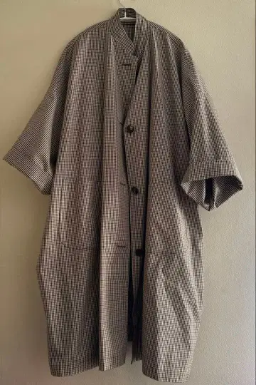 올드맨즈 테일러 건클럽 체크 오버사이즈 코트