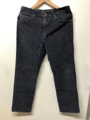 LEE 블랙 코듀로이 팬츠