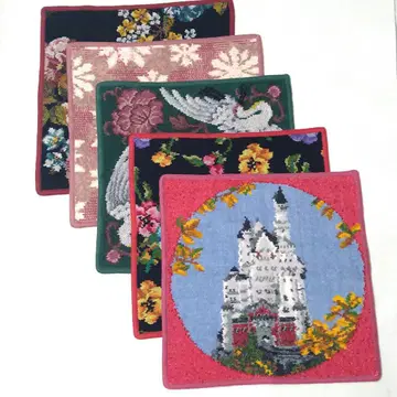 미사용 페이러 손수건 대형 5장 세트