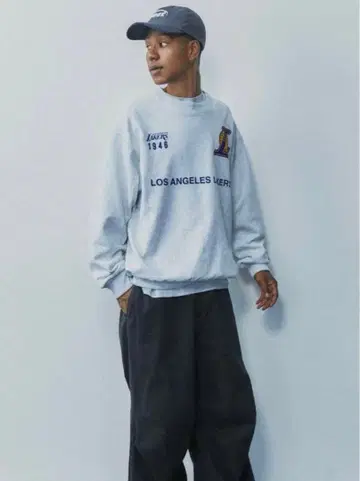 NBA Lakers 트레이닝복 맨투맨 레이커스 4(L)