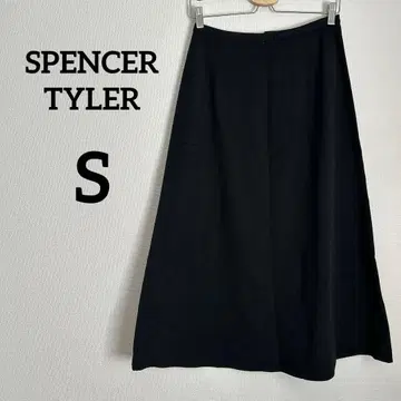 SPENCER TYLER 블랙 플레어 스커트 여성용 스커트