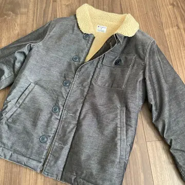 Champion 보아 카라 부착 자켓 블루종