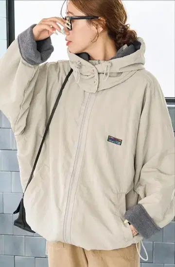 프릭스스토어 안감 플리스 리버서블 자켓 블루종 라이트 그레이