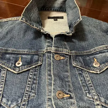 데님 블루 G 단추식