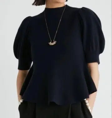 [가을/겨울 새상품급 ] CELFORD 캐시미어 페플럼 니트 풀오버